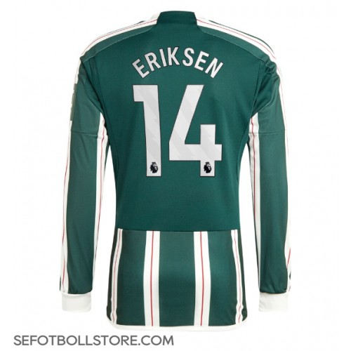 Manchester United Christian Eriksen #14 Replika Bortatröja 2023-24 Långärmad